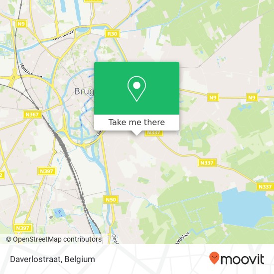 Daverlostraat map