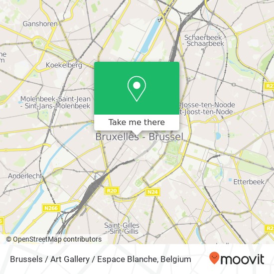 Brussels / Art Gallery / Espace Blanche map