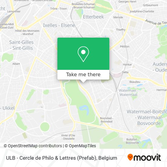 ULB - Cercle de Philo & Lettres (Prefab) map