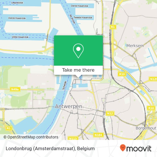 Londonbrug (Amsterdamstraat) map