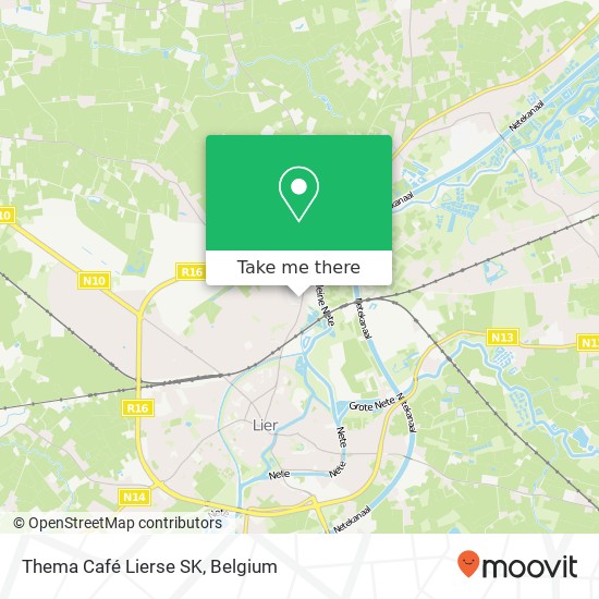 Thema Café Lierse SK map