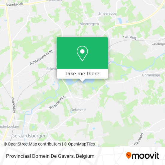 Provinciaal Domein De Gavers plan