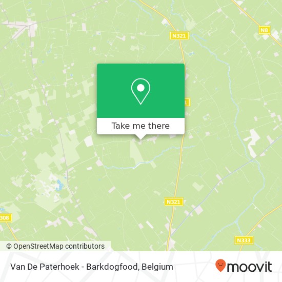 Van De Paterhoek - Barkdogfood map