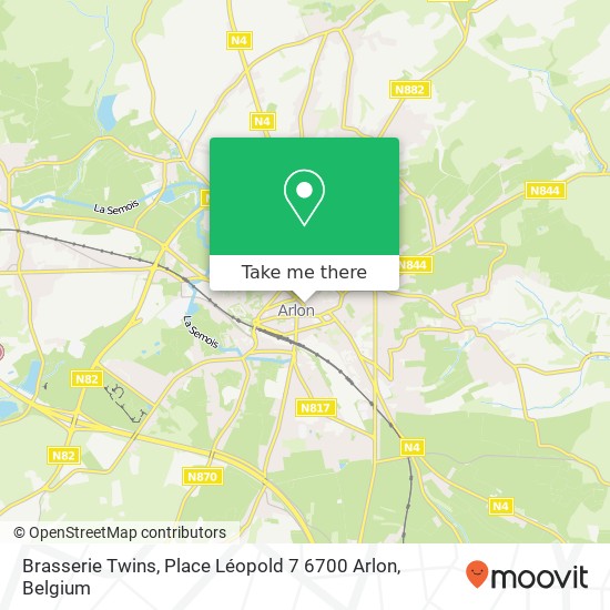 Brasserie Twins, Place Léopold 7 6700 Arlon map