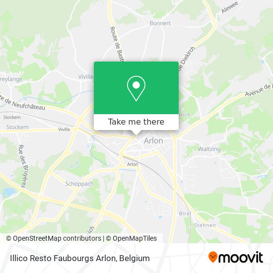 Illico Resto Faubourgs Arlon map