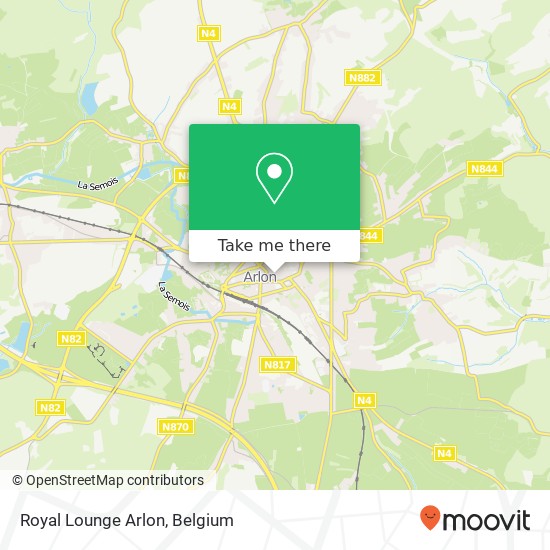 Royal Lounge Arlon map