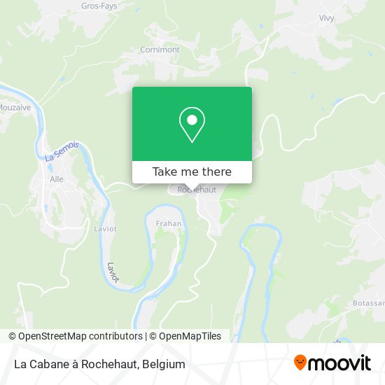 La Cabane à Rochehaut plan