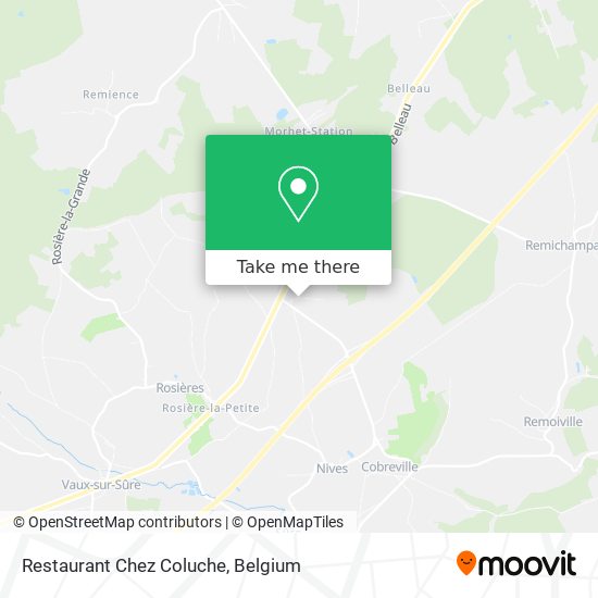 Restaurant Chez Coluche plan