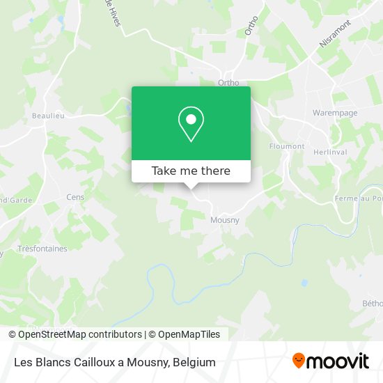 Les Blancs Cailloux a Mousny map