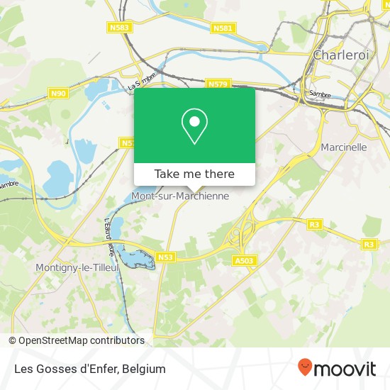 Les Gosses d'Enfer, Avenue Paul Pastur 95 6032 Charleroi map