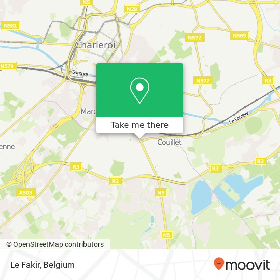 Le Fakir, Route de Philippeville 52 6010 Charleroi map