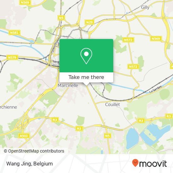 Wang Jing, Avenue de Philippeville 242 6001 Charleroi plan