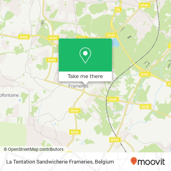 La Tentation Sandwicherie Frameries, Rue des Alliés 47 7080 Frameries map