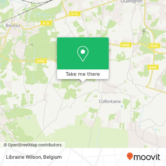 Librairie Wilson map