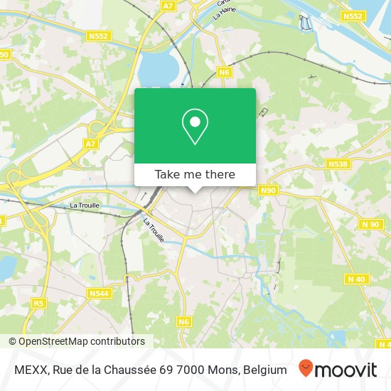 MEXX, Rue de la Chaussée 69 7000 Mons map