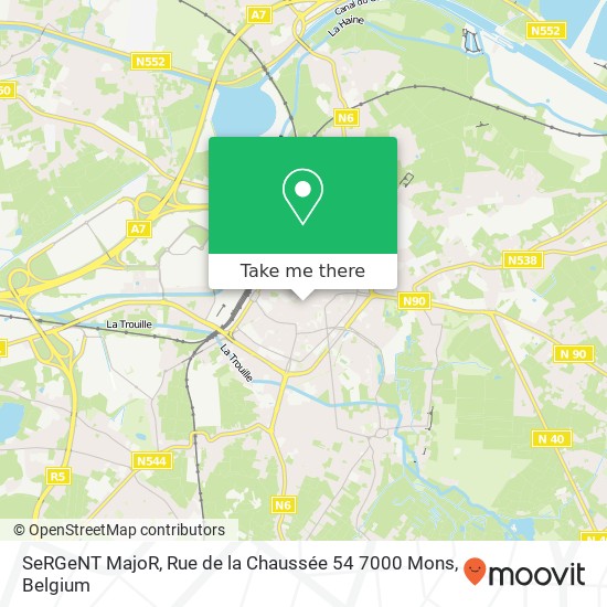 SeRGeNT MajoR, Rue de la Chaussée 54 7000 Mons map