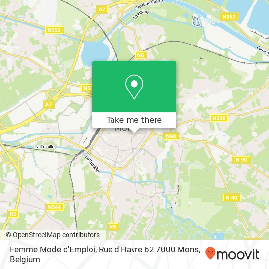 Femme Mode d'Emploi, Rue d'Havré 62 7000 Mons map