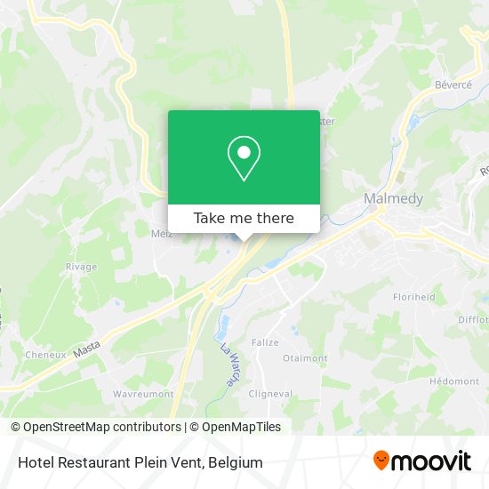 Hotel Restaurant Plein Vent map