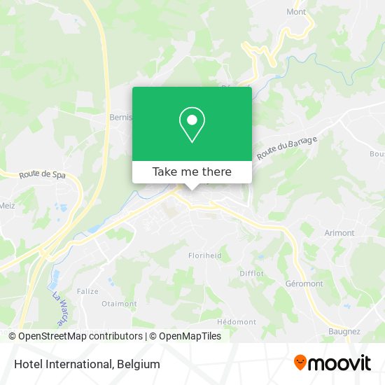 Hotel International map