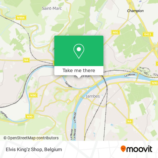 Elvis King'z Shop map
