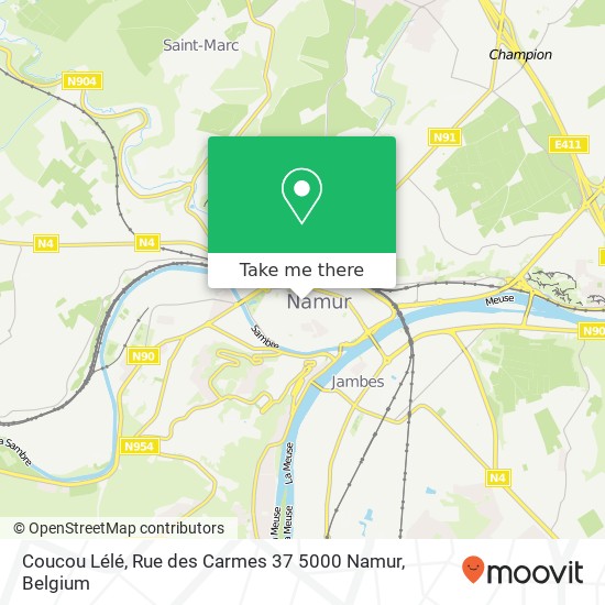 Coucou Lélé, Rue des Carmes 37 5000 Namur map