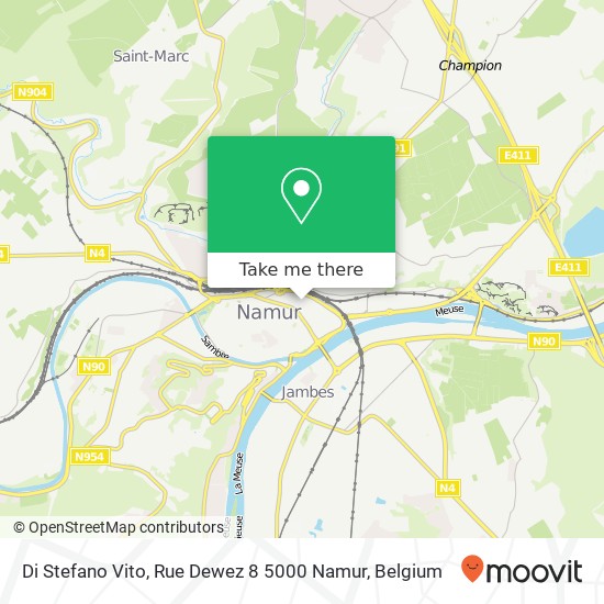 Di Stefano Vito, Rue Dewez 8 5000 Namur map