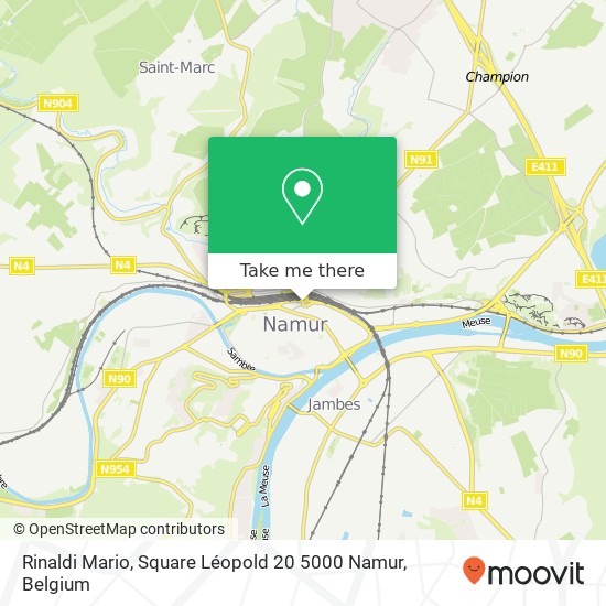 Rinaldi Mario, Square Léopold 20 5000 Namur map