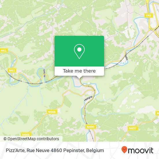 Pizz'Arte, Rue Neuve 4860 Pepinster map