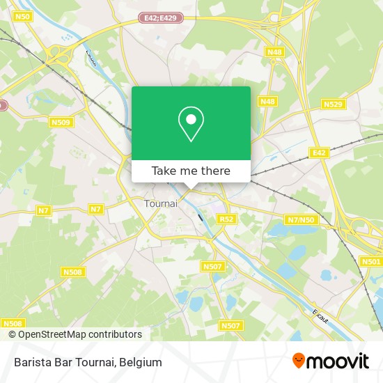 Barista Bar Tournai map