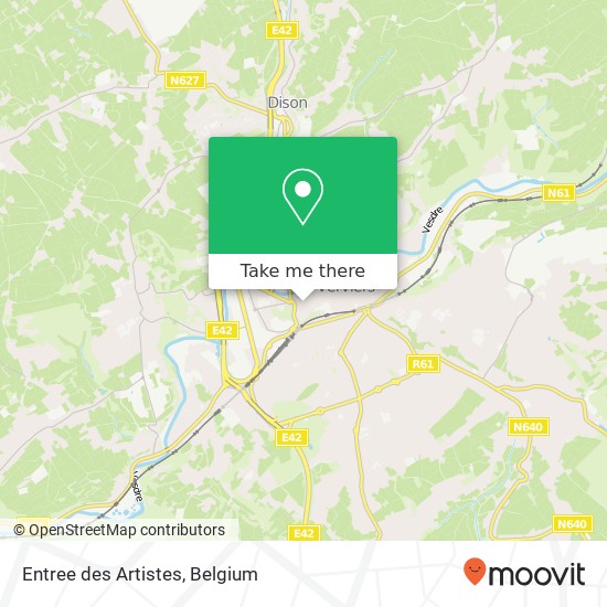 Entree des Artistes, Rue Jardon 4800 Verviers map