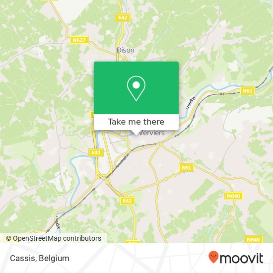 Cassis, Rue du Brou 46 4800 Verviers map