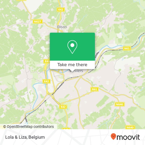 Lola & Liza, Place Verte 12 4800 Verviers plan