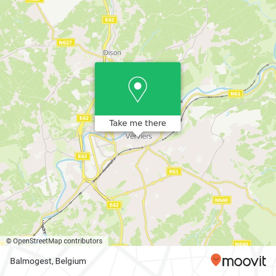 Balmogest, Crapaurue 140 4800 Verviers plan