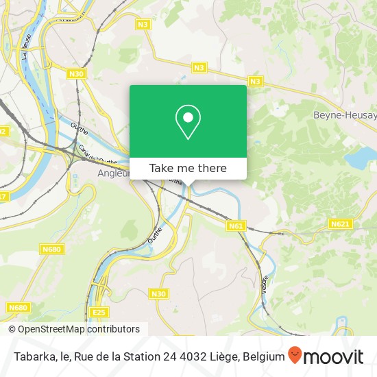 Tabarka, le, Rue de la Station 24 4032 Liège map