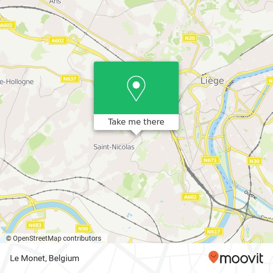 Le Monet map