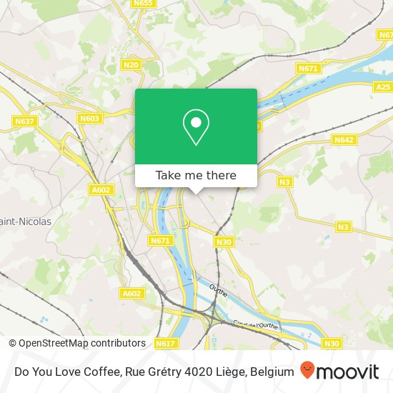Do You Love Coffee, Rue Grétry 4020 Liège map