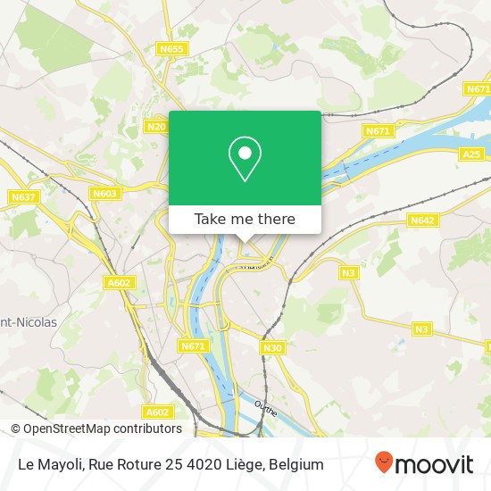 Le Mayoli, Rue Roture 25 4020 Liège map
