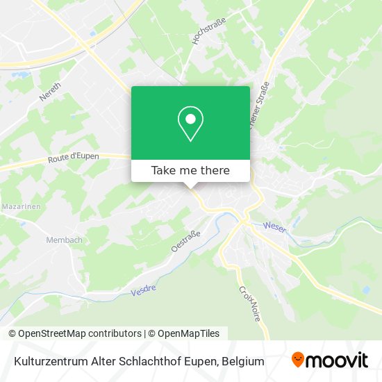 Kulturzentrum Alter Schlachthof Eupen map