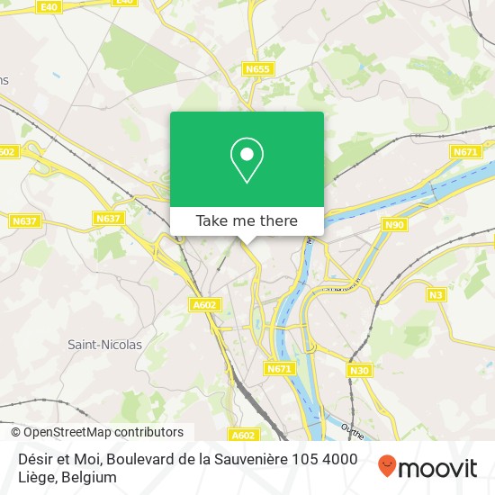 Désir et Moi, Boulevard de la Sauvenière 105 4000 Liège map