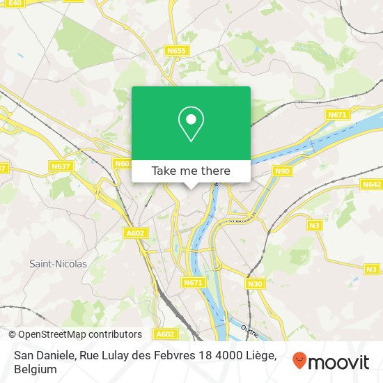 San Daniele, Rue Lulay des Febvres 18 4000 Liège map