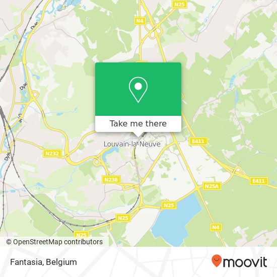 Fantasia, Grand-Rue 62 1348 Ottignies-Louvain-la-Neuve map