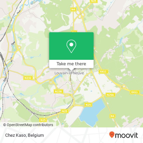 Chez Kaso, Traverse d'Esope 12 1348 Ottignies-Louvain-la-Neuve plan