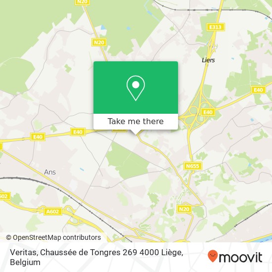 Veritas, Chaussée de Tongres 269 4000 Liège map