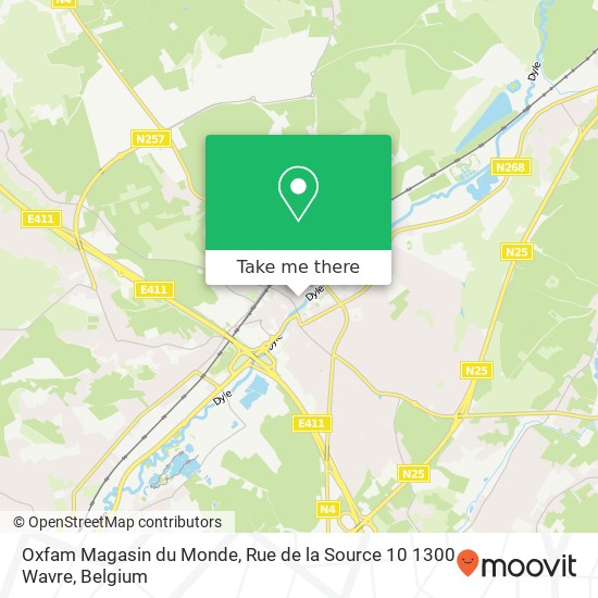 Oxfam Magasin du Monde, Rue de la Source 10 1300 Wavre map