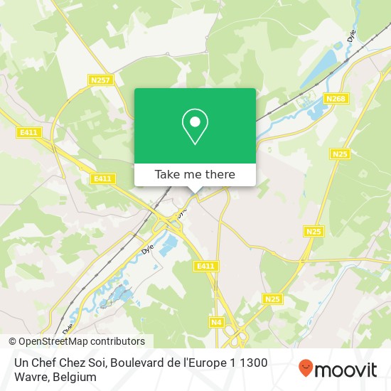 Un Chef Chez Soi, Boulevard de l'Europe 1 1300 Wavre map