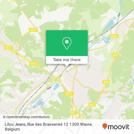 Lilou Jeans, Rue des Brasseries 12 1300 Wavre map