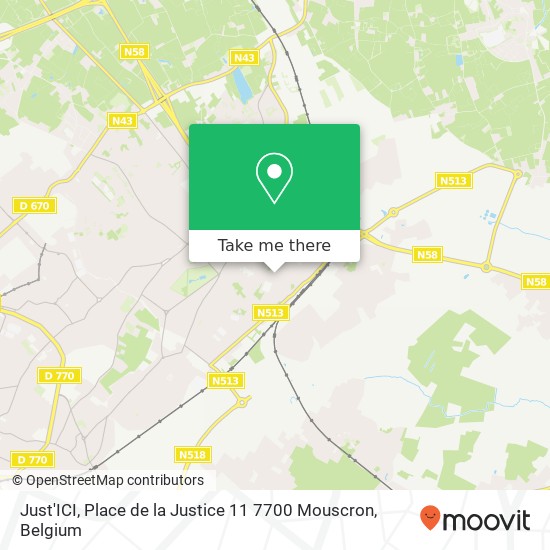 Just'ICI, Place de la Justice 11 7700 Mouscron map