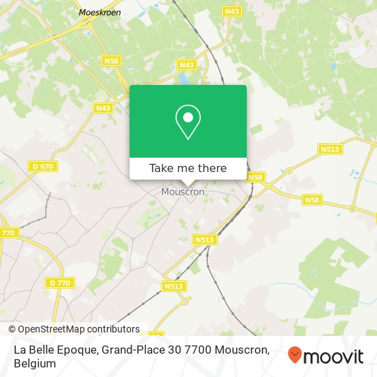 La Belle Epoque, Grand-Place 30 7700 Mouscron map