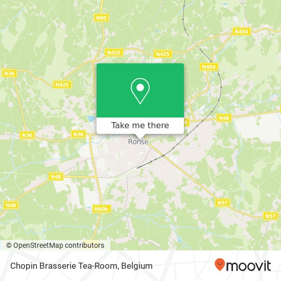 Chopin Brasserie Tea-Room, Grote Markt 37 9600 Ronse map