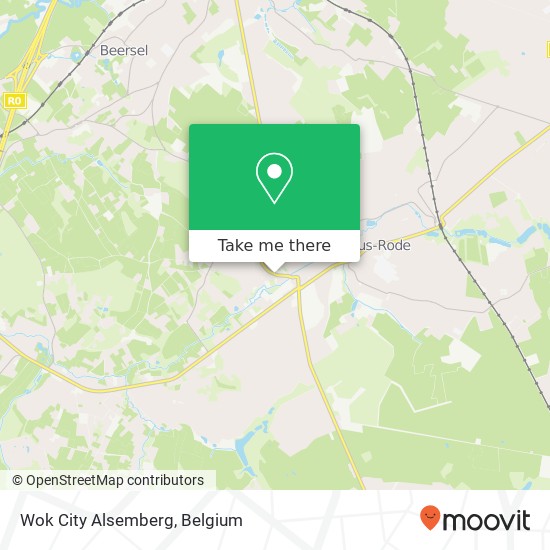 Wok City Alsemberg, Brusselsesteenweg 71 1652 Beersel plan